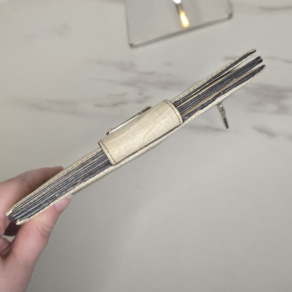 Celine Vintage Macadam Triomphe Canvas Leather  Long Continental Wallet - Picture 9 of 11